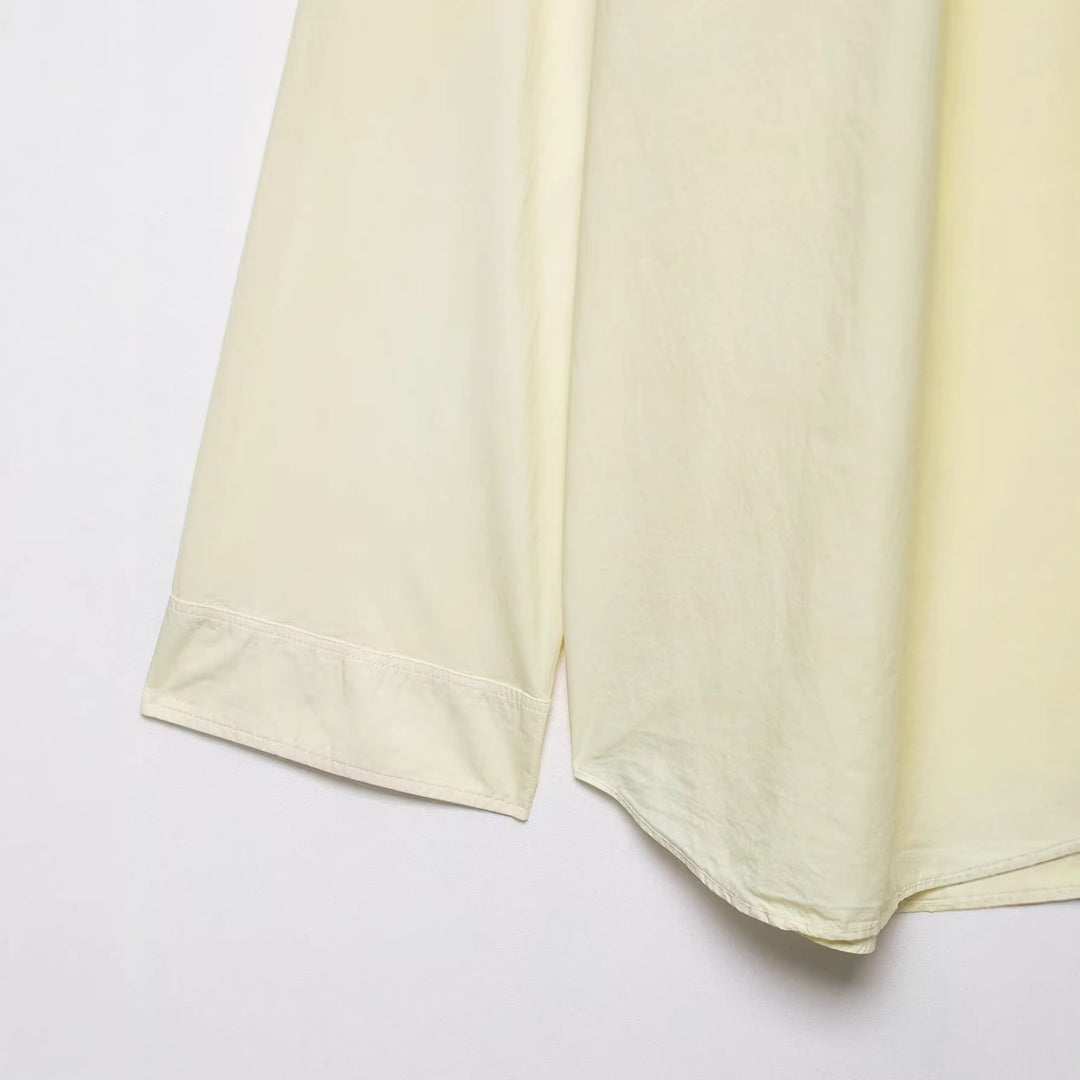 Ladies oversized shirt blouse with wide cut and continuous button placket Mune Fashion