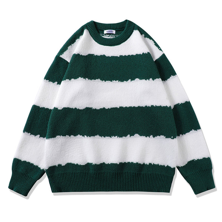 Women Comfortable Striped Sweater Mune Fashion