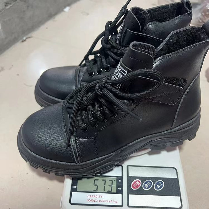 Women’s fashionable platform high-top sneakers with Velcro straps, padded comfort insole, and profile tractor heel Mune Fashion