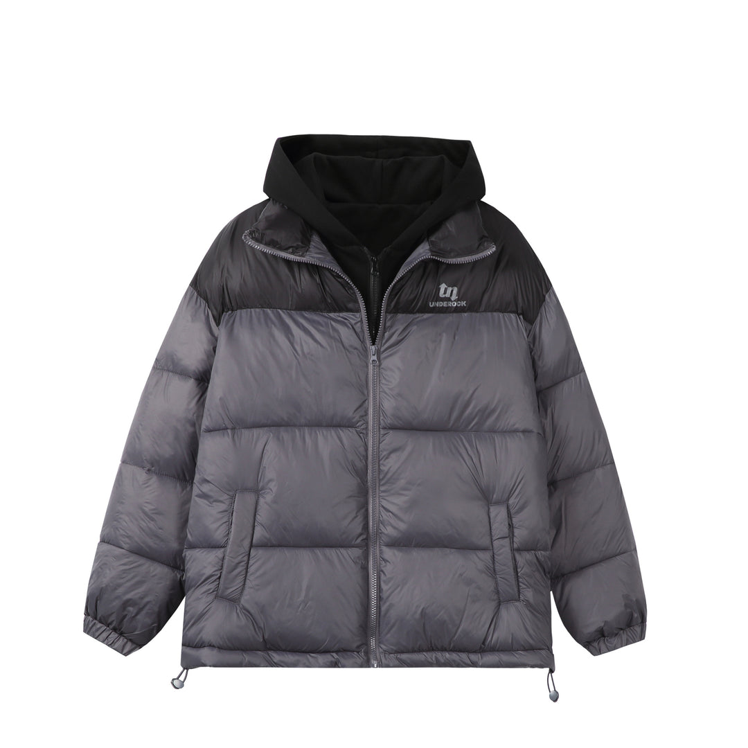 Unisex Short Cut High-Loft Puffer Jacket with Internal Hood and Drawstring Hem Mune Fashion