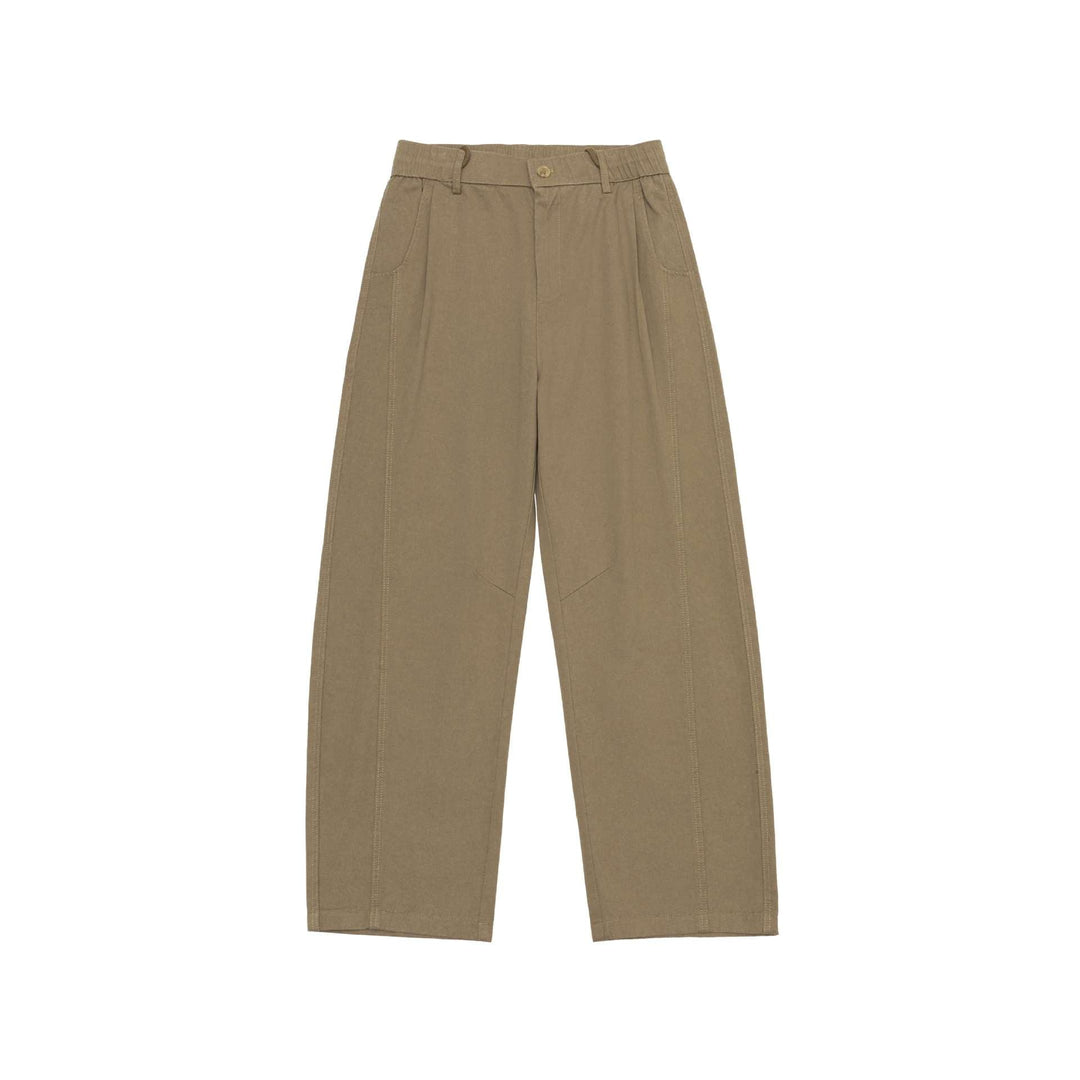 Women's High-waisted Culotte Cargo Pants with distinctive seam detailing and elastic back waistband Mune Fashion