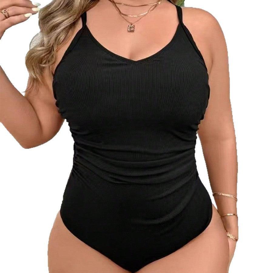Ladies Elegant Swimsuit with Fashionable Ruching Effect Mune Fashion