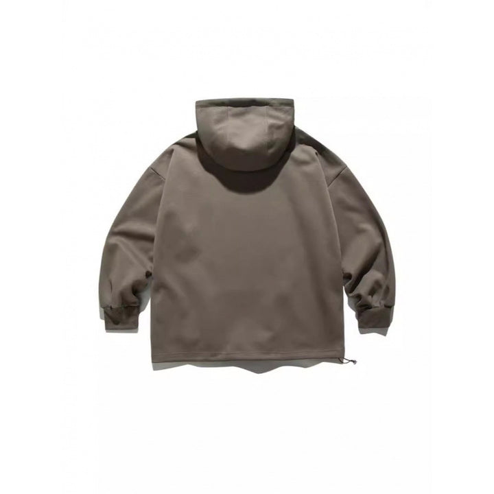 Unisex Oversize Hoodie with Half Zipper and Kangaroo Pocket Mune Fashion