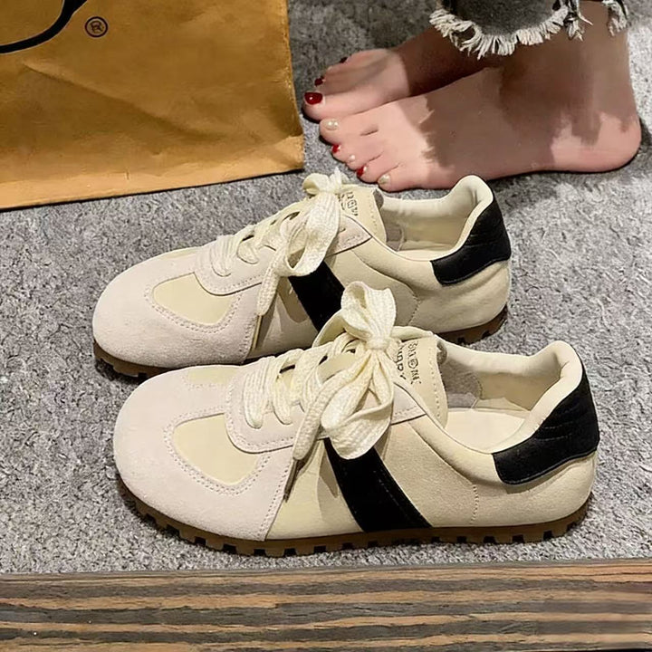 Women's casual sneakers made of high-quality suede with comfortable sole Mune Fashion