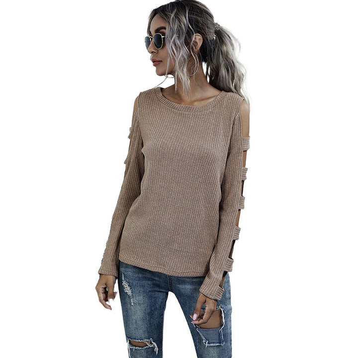 Women Comfortable Sweater with Cut-Out Details Mune Fashion