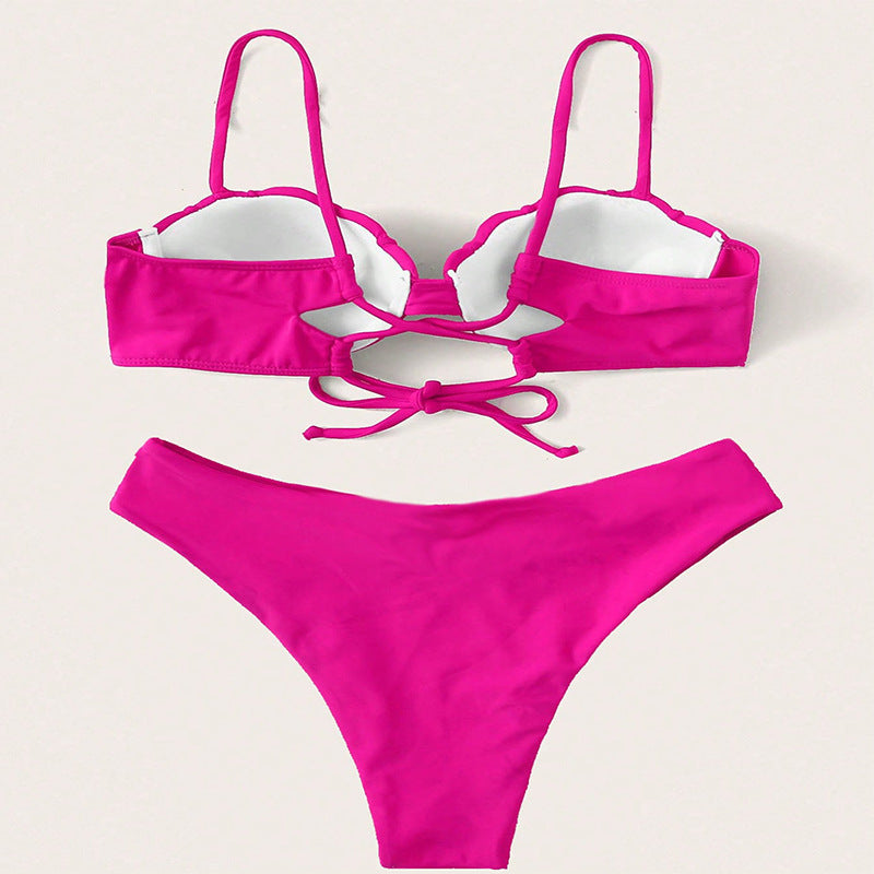 Women's bikini set with molded top and high leg cut Mune Fashion