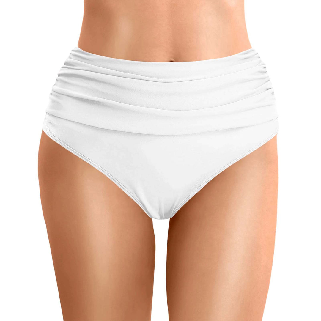 Women's High-Waisted Bikini Bottoms with Flattering Design Mune Fashion