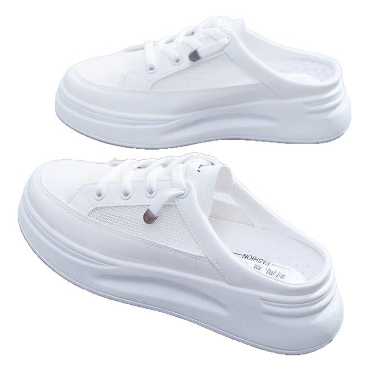 Women's Slip-On Sneakers with Breathable Mesh Structure and Padded Sole Mune Fashion