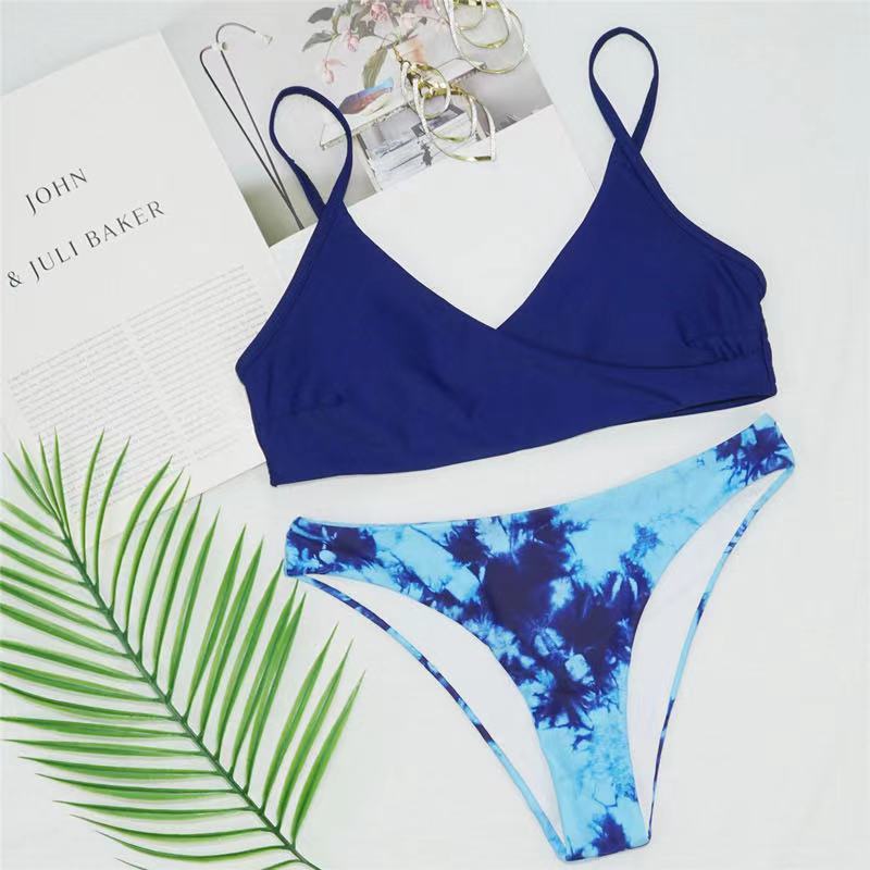 Ladies sporty bikinis with combination of wrap design Mune Fashion
