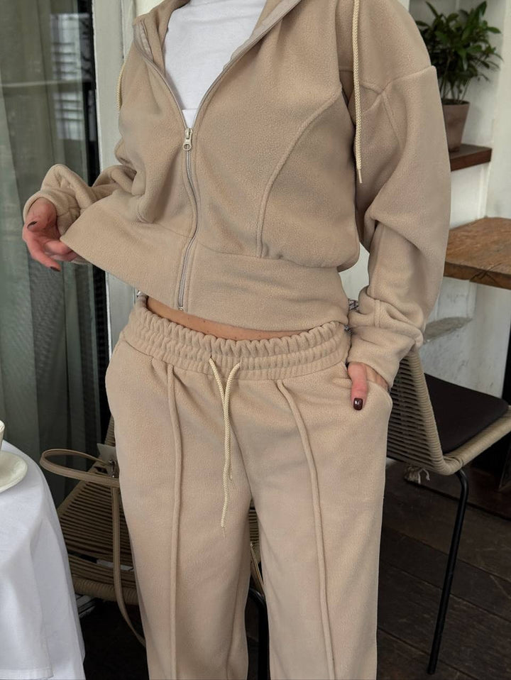 Women's Comfortable Fleece Hoodie and Couch Pants Mune Fashion