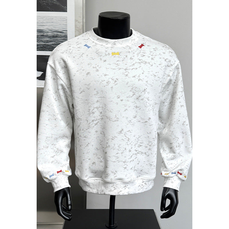 Men's Comfortable Sweatshirt with Colorful Accents Mune Fashion