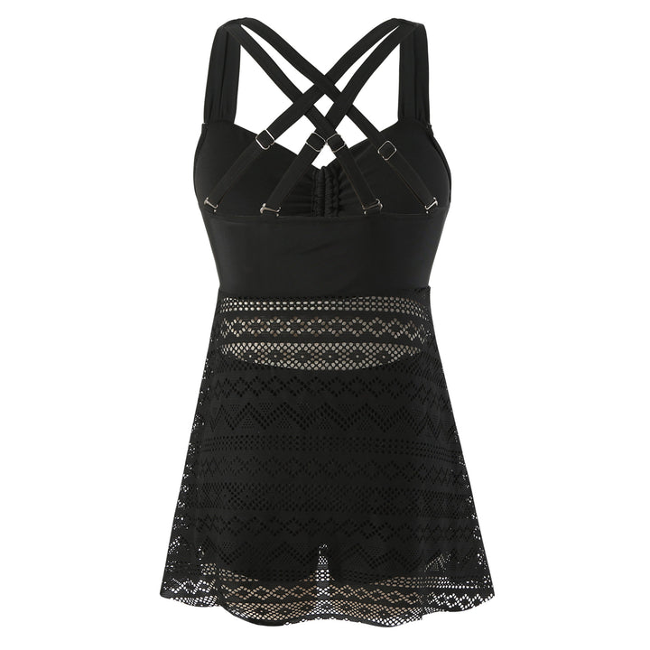 Women's swimming dress with sophisticated back design and very elastic fabric quality Mune Fashion