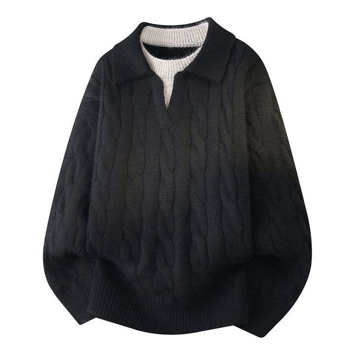 Women Oversized Knit Sweater Mune Fashion