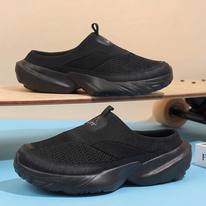 Unisex Slip-On Clog-Sneaker with thick profiled sole and breathable mesh upper Mune Fashion