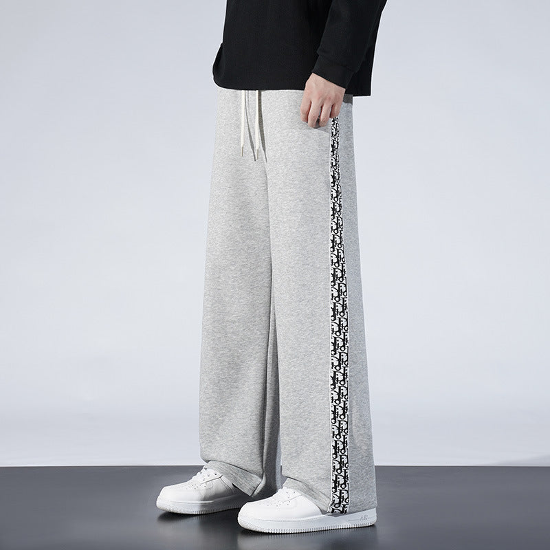 Women's Extra Wide Lounge Sweatpants with Side Logo Tape and Comfort Waistband Mune Fashion