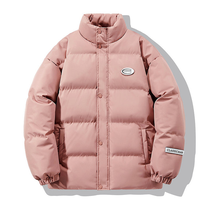 Unisex Padded City Puffer Jacket with High-Collar and Concealed Snap Button Placket Mune Fashion