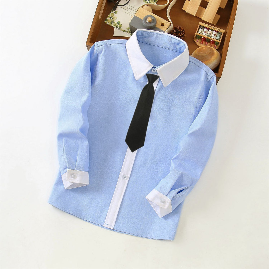Women's elegant shirt with contrasting cuffs Mune Fashion
