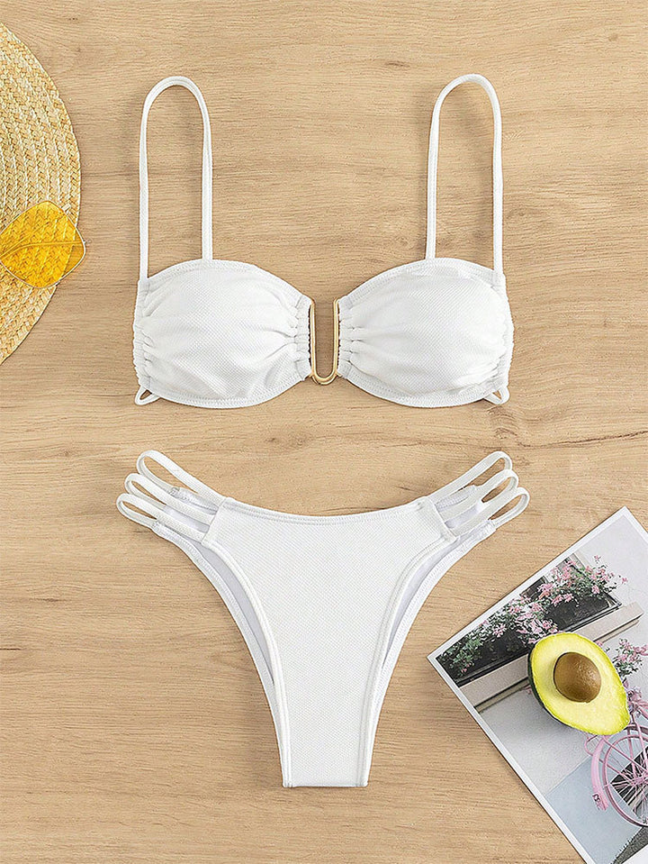 Women's Push-Up Bikini Set with Elegant Ruffle Design Mune Fashion
