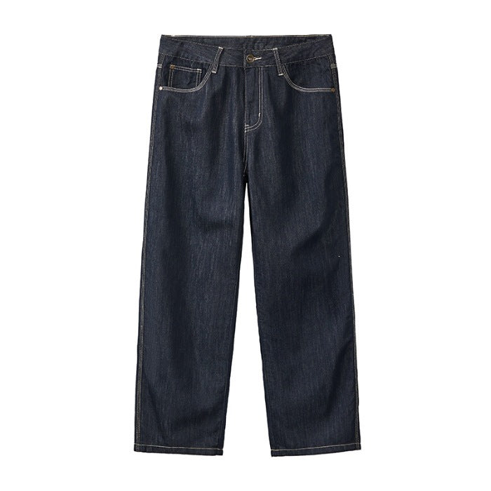 Men Comfortable and Casual Wide Cut Denim Pants Mune Fashion