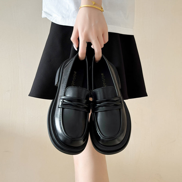 Women Fashionable Loafers with Bows Mune Fashion