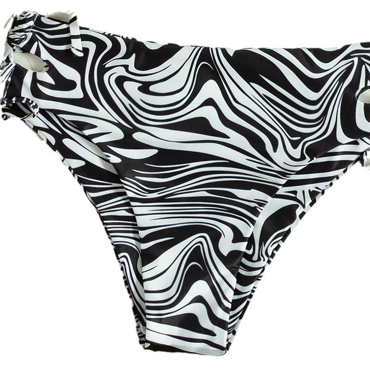 Women's swimsuit set with adjustable straps and modern marble pattern Mune Fashion