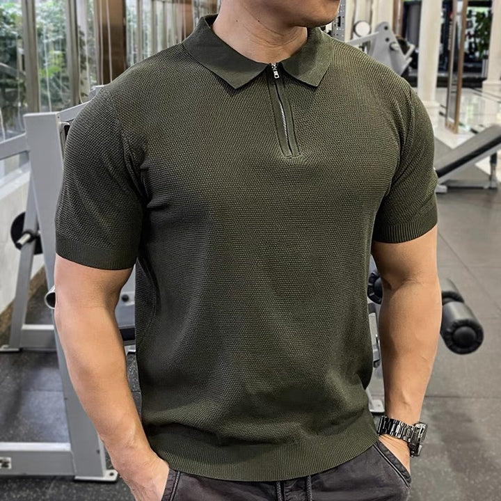 Men's Structured Short Sleeve Polo Shirt Mune Fashion