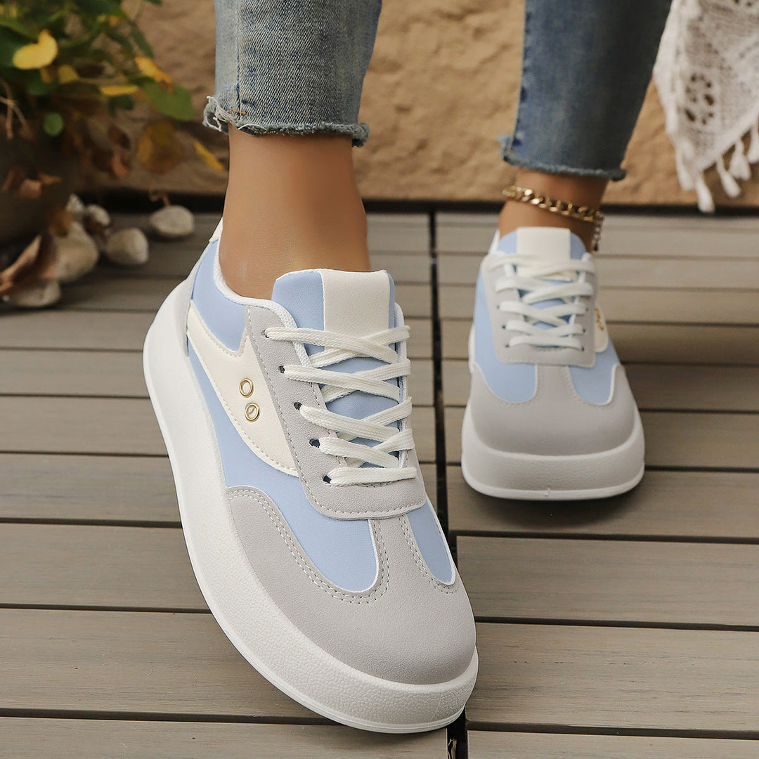 Women’s Platform Sneakers with Sporty Chic and Padded Lining Mune Fashion