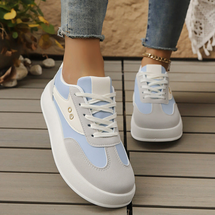 Women’s Platform Sneakers with Sporty Chic and Padded Lining Mune Fashion
