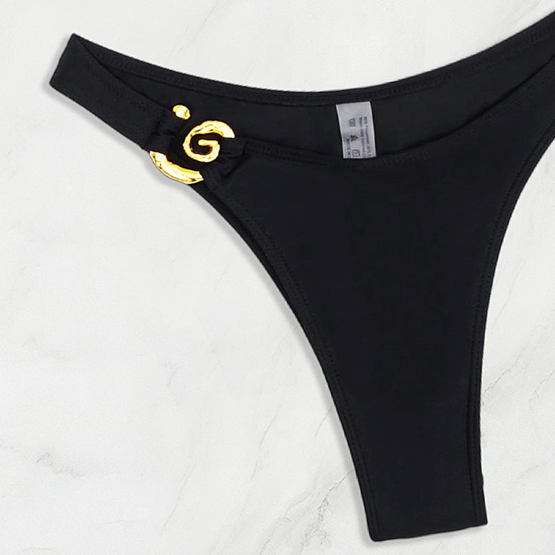 Ladies Bikini with elegant gold details Mune Fashion