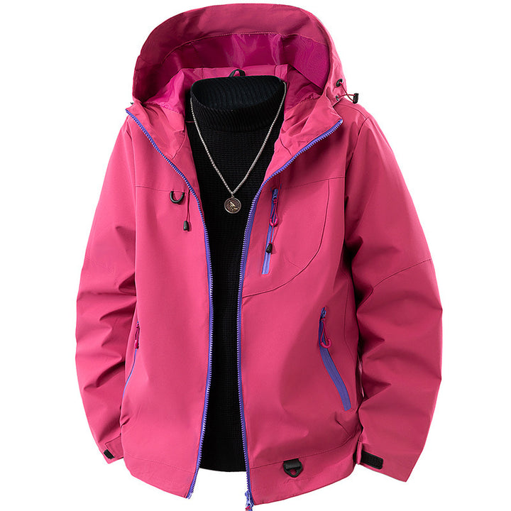 Men's Technical Softshell Outdoor Jacket with Hood water- and windproof membrane sealed zippers Mune Fashion