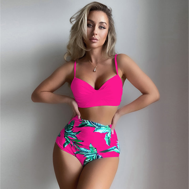 Women high-waisted bikini with creative wrap design Mune Fashion