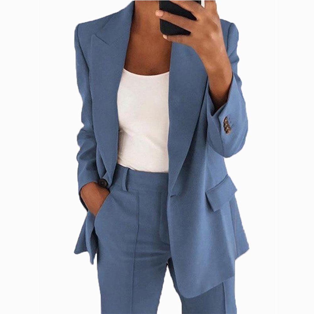 Women's tailored blazer pants business suit made of stretch fabric Mune Fashion