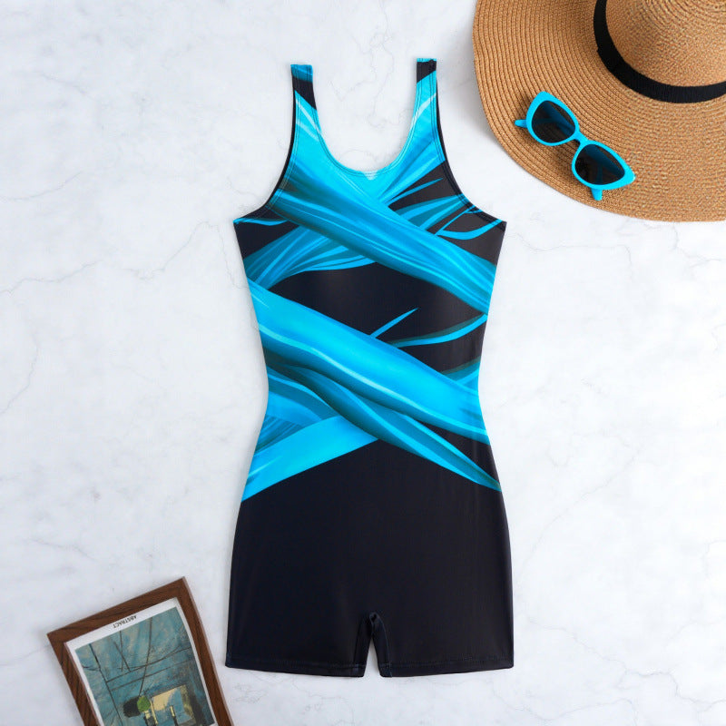 Women's Sporty Swimsuit with Attractive Color Gradients Mune Fashion