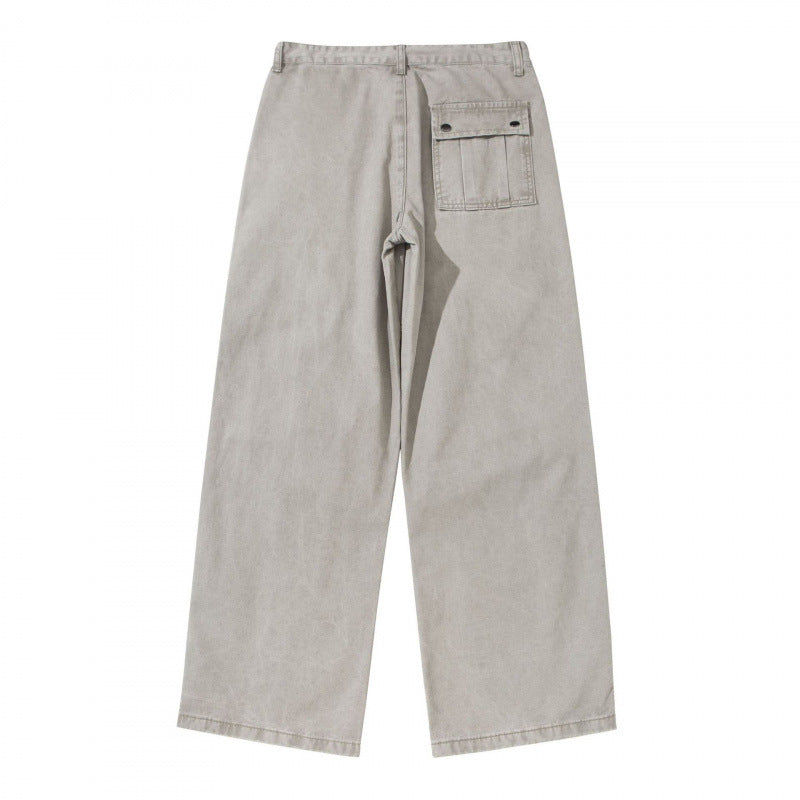 Women's Wide Utility Pants made of durable canvas with reinforced knee panels Mune Fashion