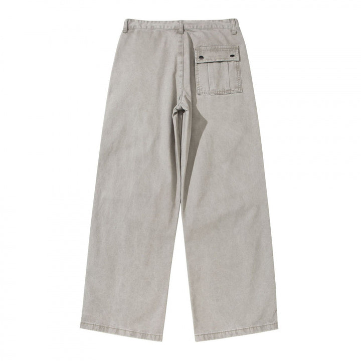 Women's Wide Utility Pants made of durable canvas with reinforced knee panels Mune Fashion