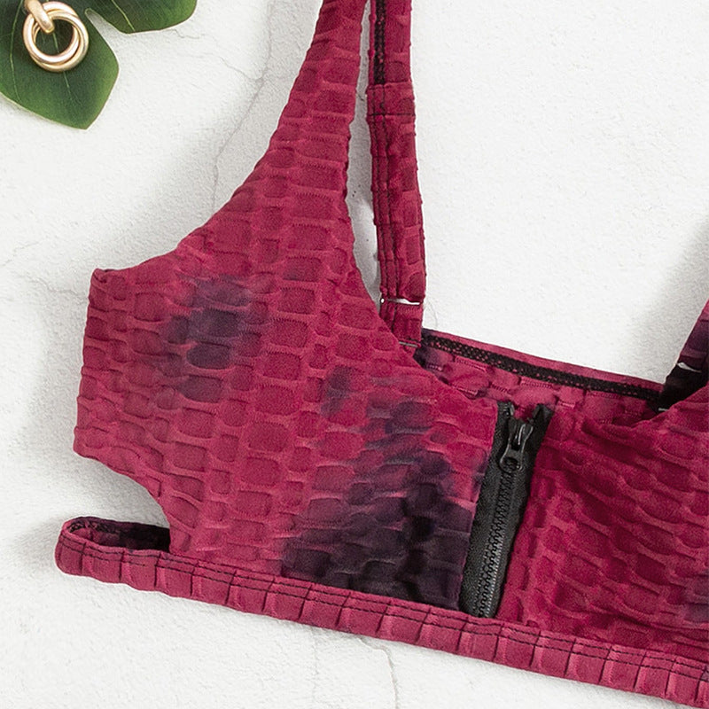 Women’s Sport Bikini with Zipper Mune Fashion