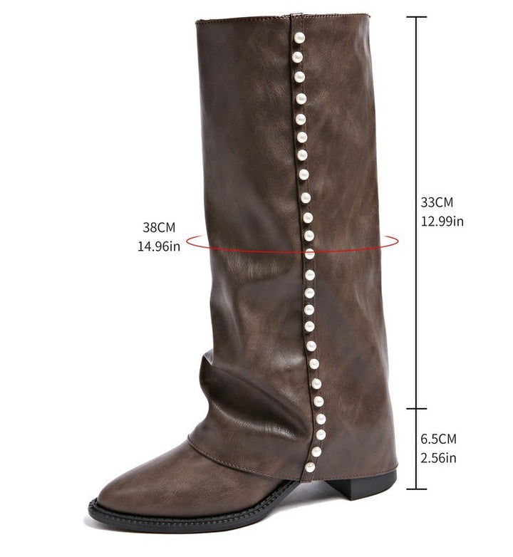 Women Elegant and Playful Boots Mune Fashion