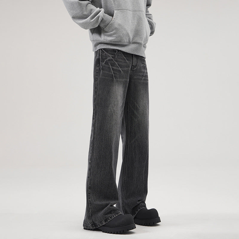 Men's Extra Wide Vintage Baggy Jeans with Drop Crotch and Wide Hem Mune Fashion