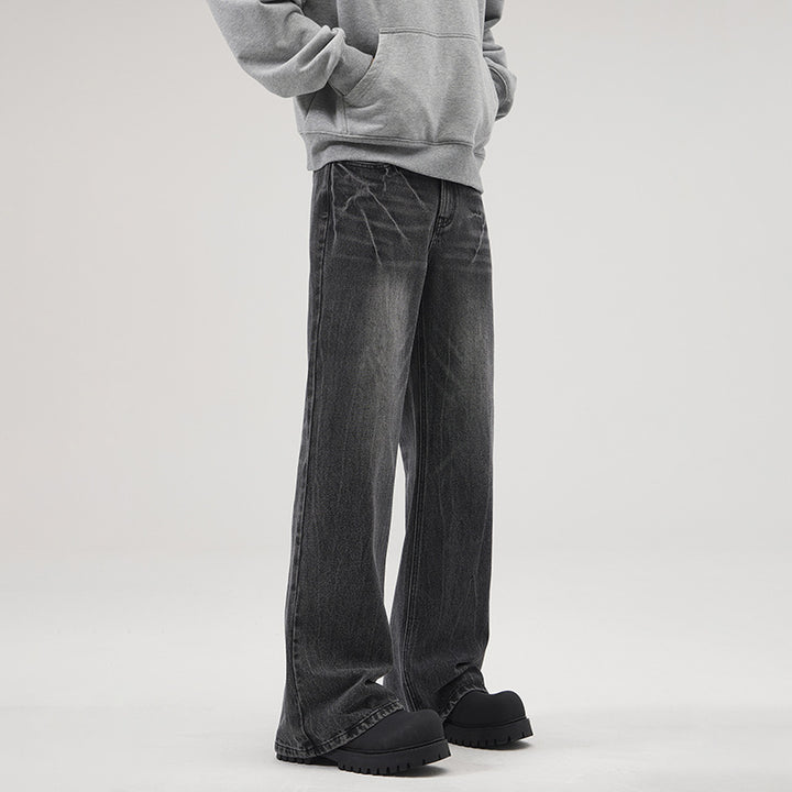 Men's Extra Wide Vintage Baggy Jeans with Drop Crotch and Wide Hem Mune Fashion