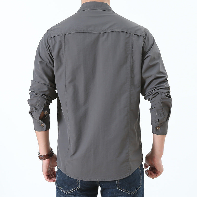 Men's High-Quality Trekking Shirt with Utility Pockets Mune Fashion
