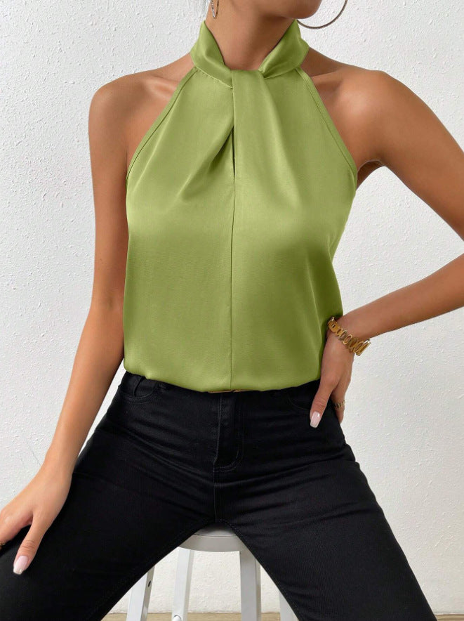 Mune Fashion | Women's Knot Neck Style Top Silk