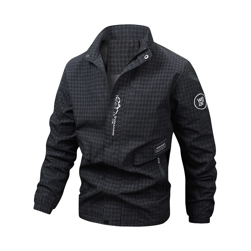 Men's Multifunctional Windbreaker with High Collar Mune Fashion
