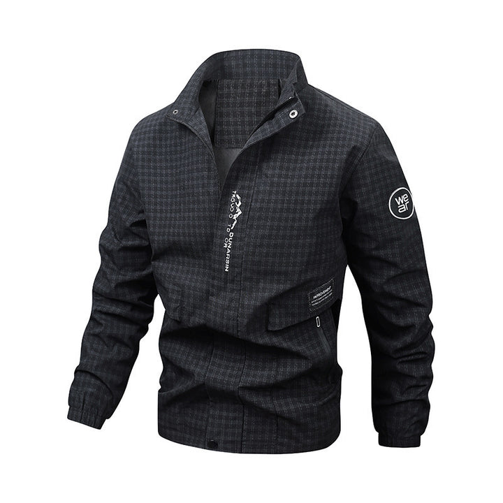 Men's Multifunctional Windbreaker with High Collar Mune Fashion