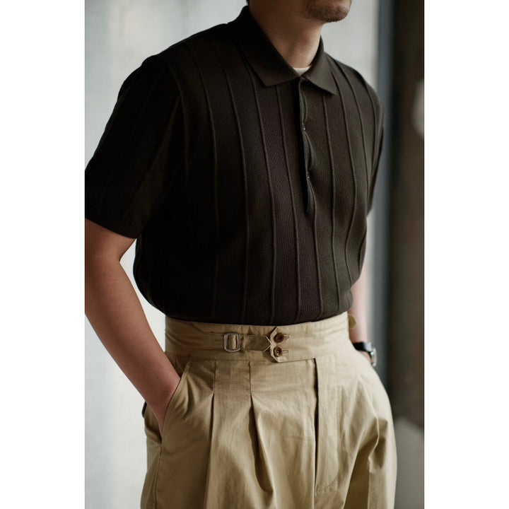 Men's polo shirt with textured design Mune Fashion