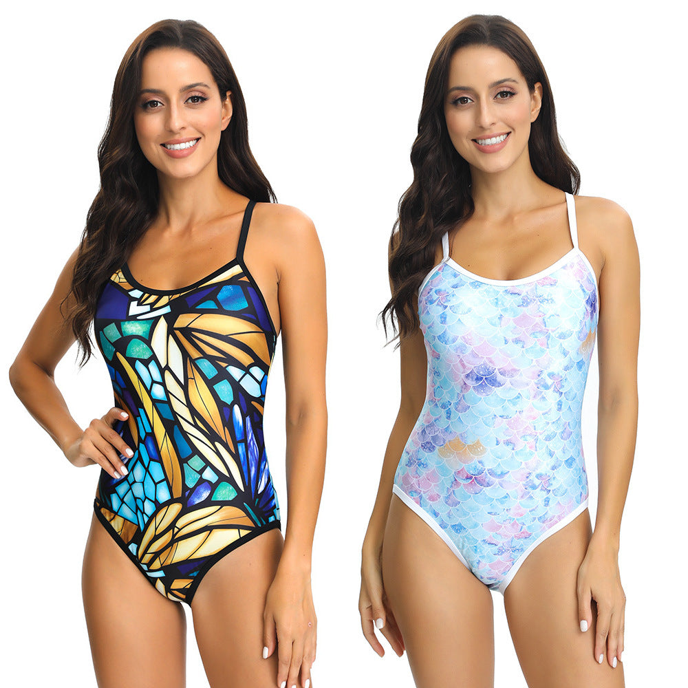 Women’s one-piece swimsuit with intricate mosaic design Mune Fashion