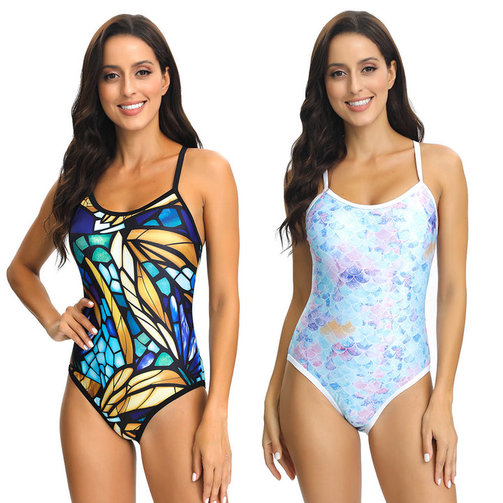 Women’s one-piece swimsuit with intricate mosaic design Mune Fashion