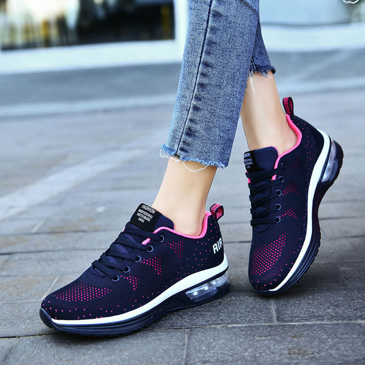 Women’s urban knit sneakers with perforated knit fabric, cushioned heel capsule and springy lightweight sole Mune Fashion