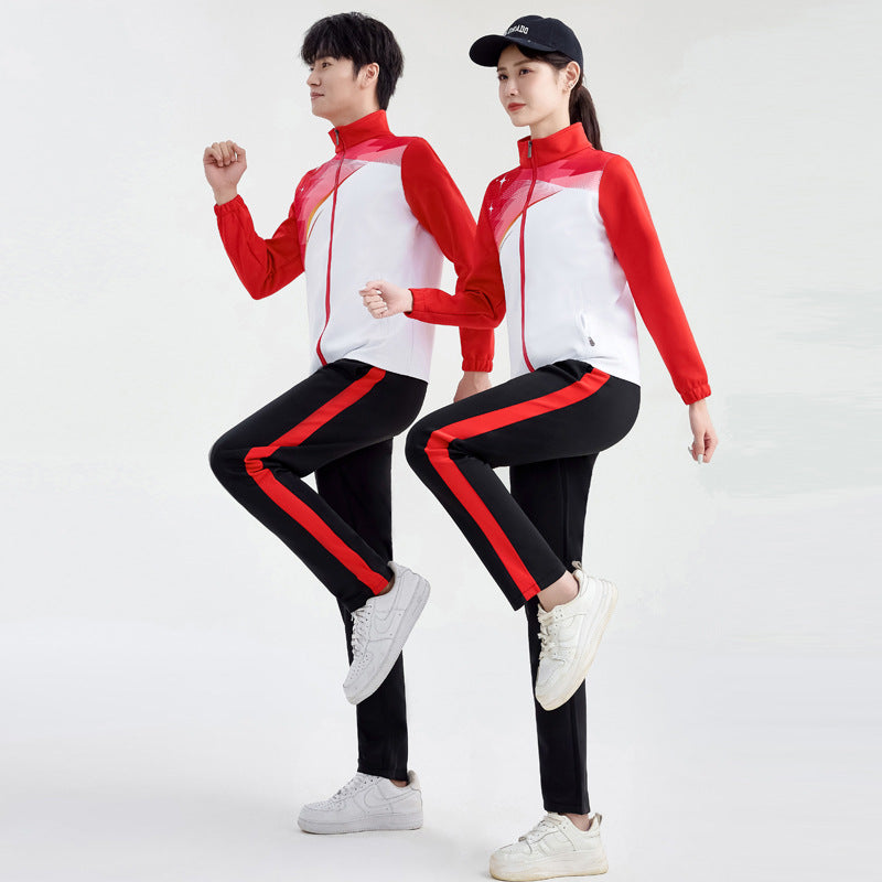 Unisex Performance Training Suit in Team Look with Stand-Up Collar Mune Fashion