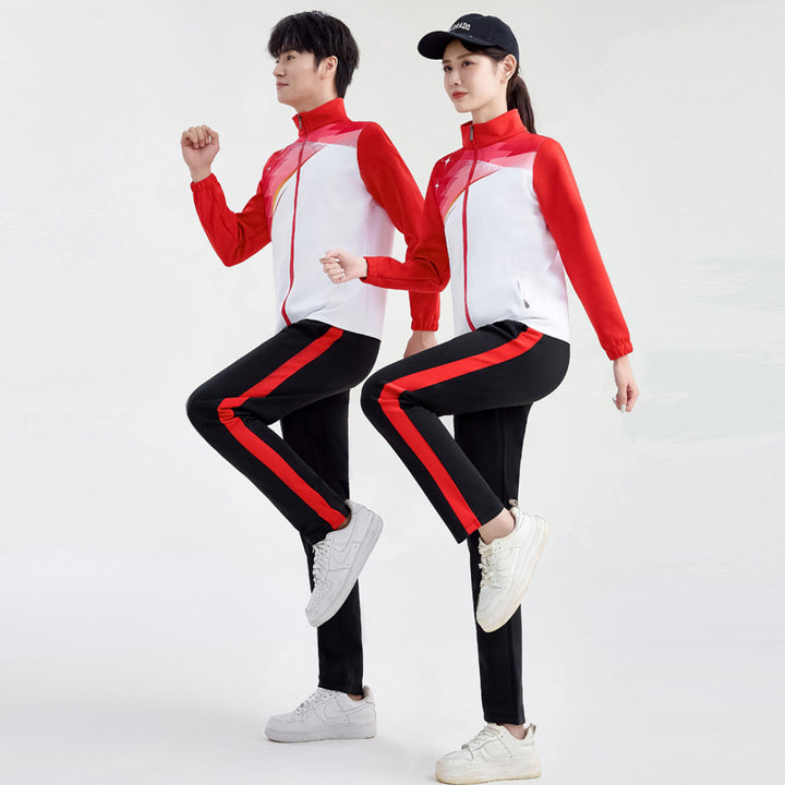 Unisex Performance Training Suit in Team Look with Stand-Up Collar Mune Fashion