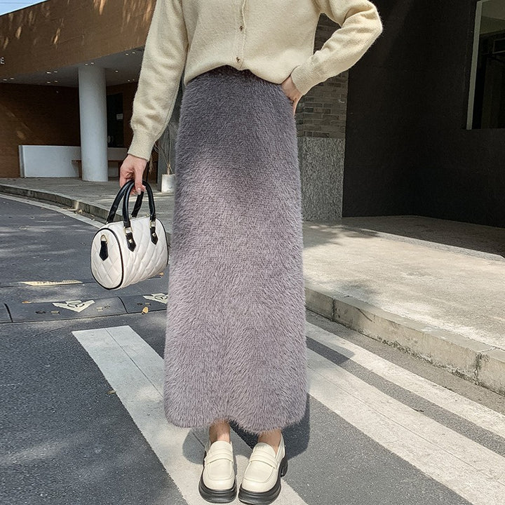 Women's Elegant Maxi Skirt with High Waist Mune Fashion